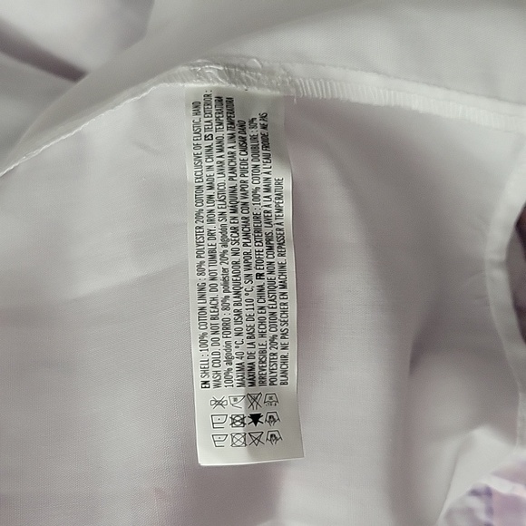 NWT English Factory Plaid Midi Dress Size Small White Pink Purple - Picture 11 of 11